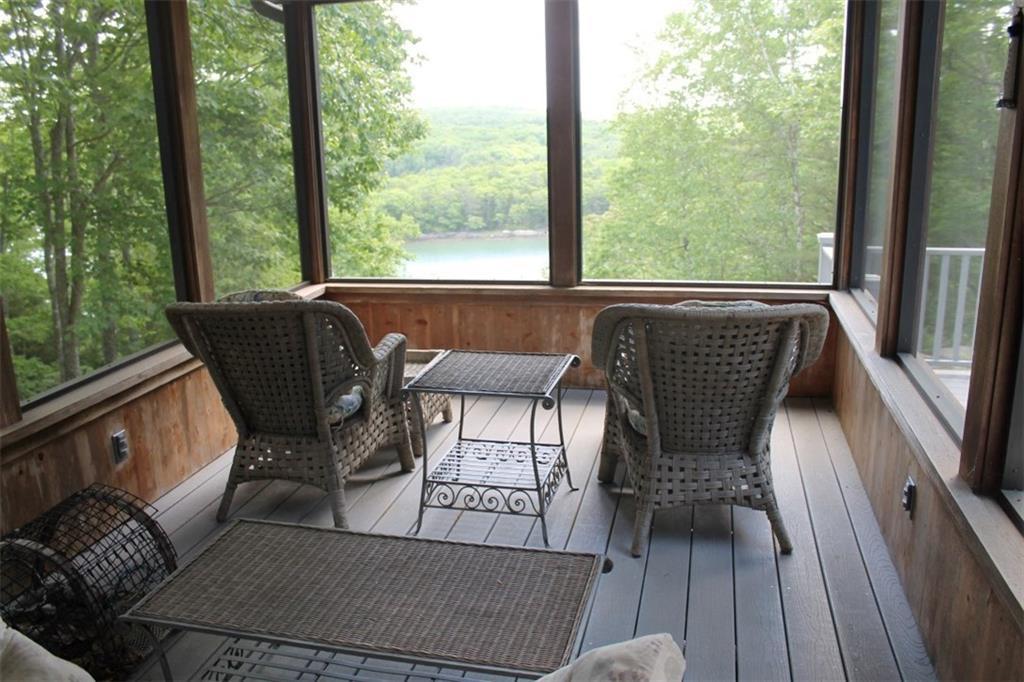 9 The Ledges Trevett, ME 04571 - Photo 20 of 34 The screened porch overlooking Back...