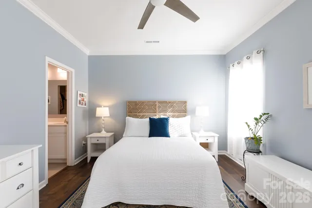 an aerial view of a house with lake view