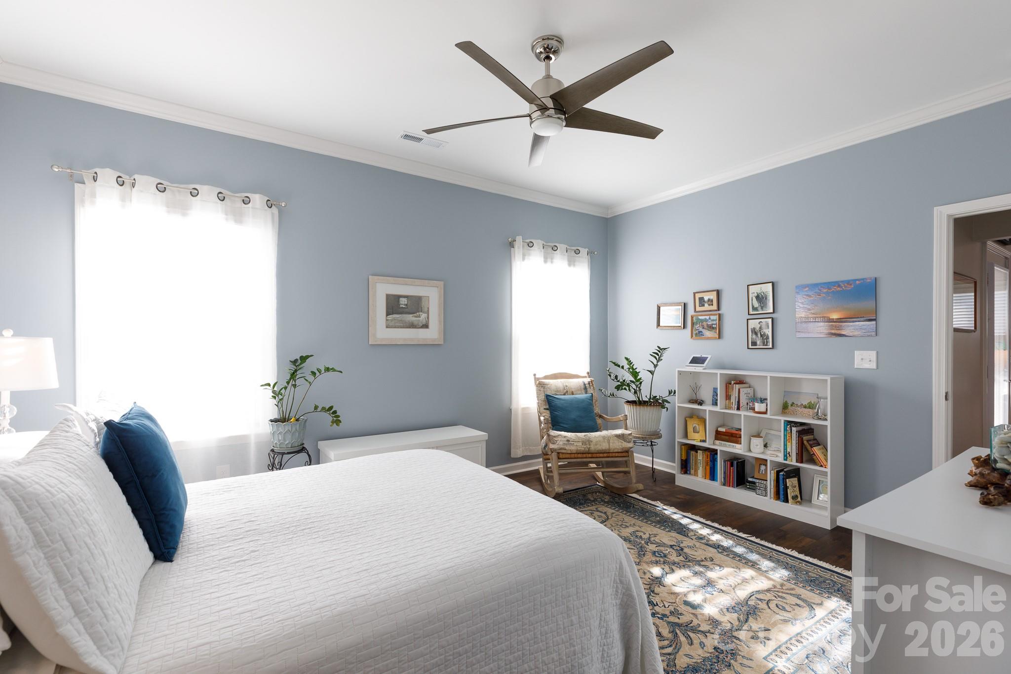 40308 Crooked Stick Lane Lancaster, SC 29720 - Photo 21 of 46 a bedroom with a large bed and a book shelf