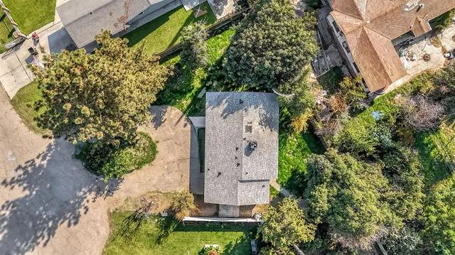 an aerial view of residential building with outdoor space