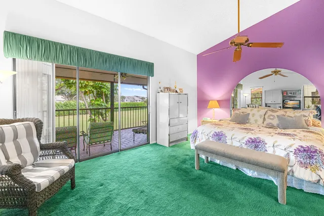 an aerial view of house with yard