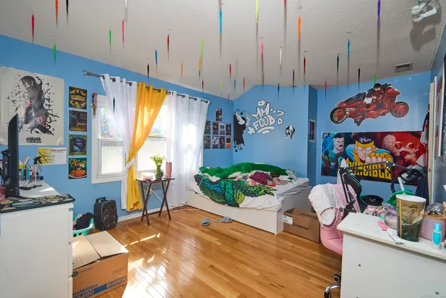 a room with furniture and a window