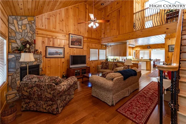 a room with lots of appliances and furniture