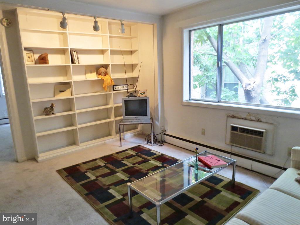 513 12th Street Northeast, Unit 9 Washington, DC 20002 - Photo 9 of 35 Comfortable living room with a wall of built-ins.