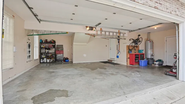 a view of a garage