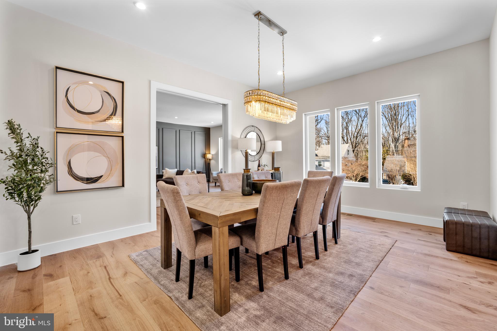 1935 Foxhall Road McLean, VA 22101 - Photo 12 of 80 a view of a dining room with furniture window and wooden floor