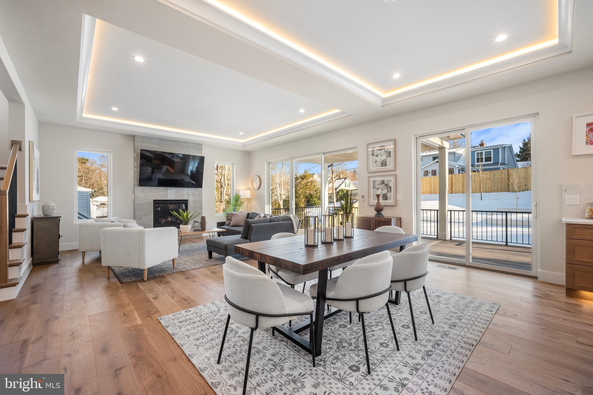 1935 Foxhall Road McLean, VA 22101 - Photo 28 of 80 a dining room with furniture window and wooden floor