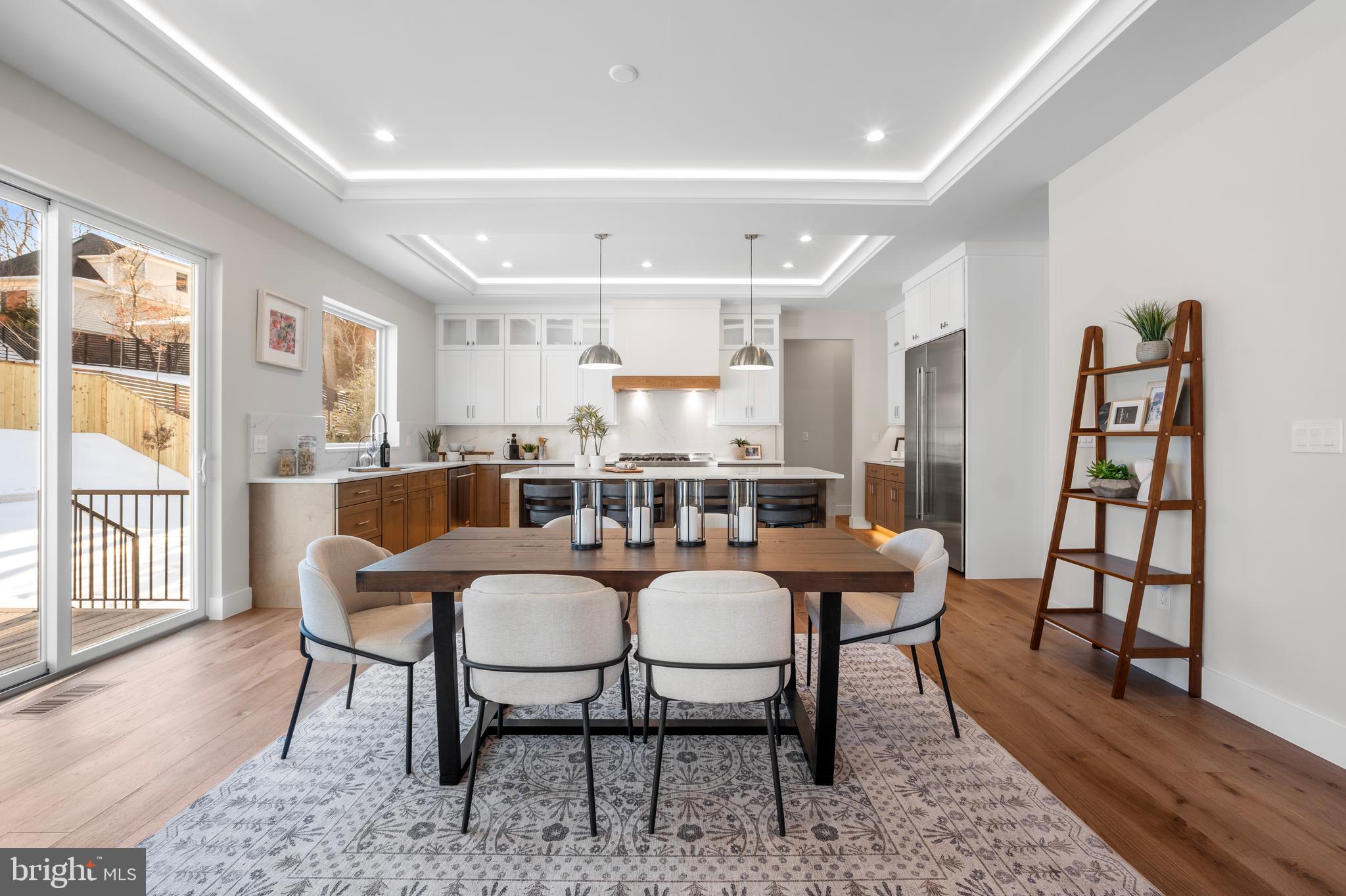 1935 Foxhall Road McLean, VA 22101 - Photo 29 of 80 a view of a dining room with furniture and wooden floor