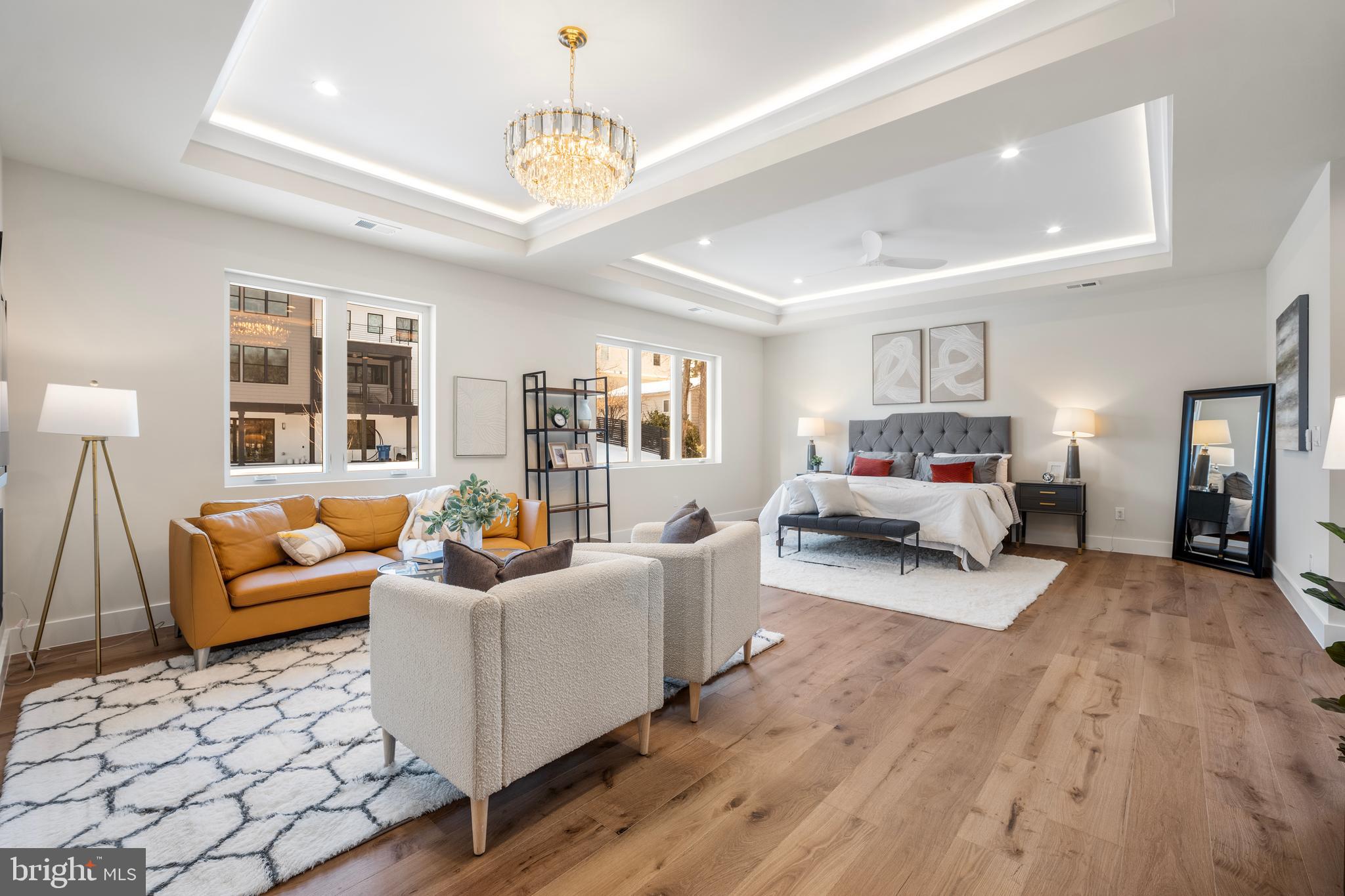 1935 Foxhall Road McLean, VA 22101 - Photo 38 of 80 a living room with furniture and a chandelier