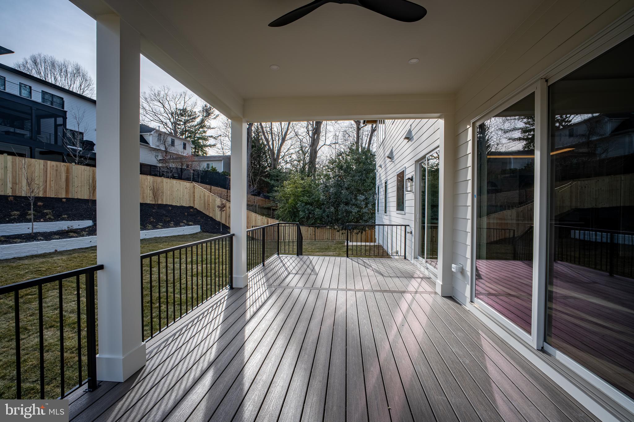 1935 Foxhall Road McLean, VA 22101 - Photo 74 of 80 a view of balcony with floor to ceiling window wooden floor
