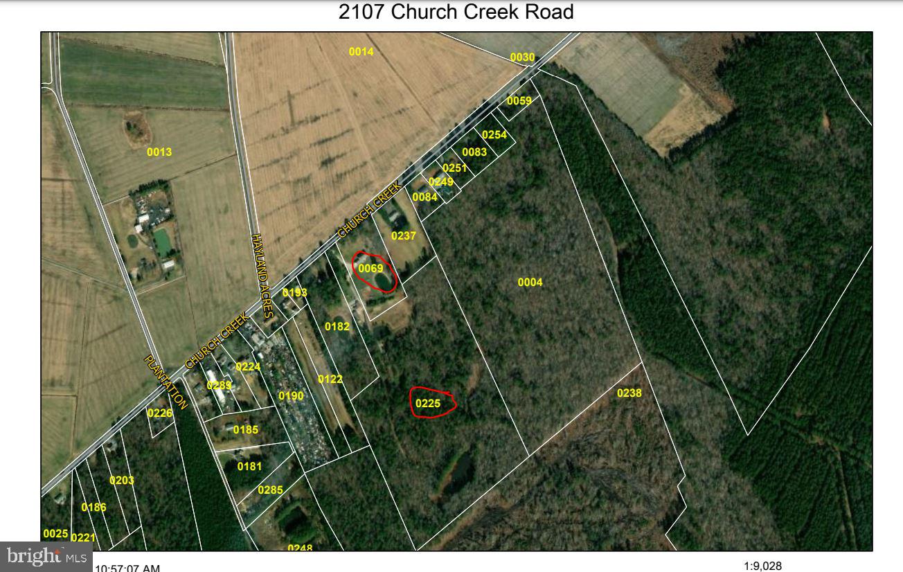 2107 Church Creek Road Cambridge, MD 21613 - Photo 72 of 84 Plat showing 2 parcels