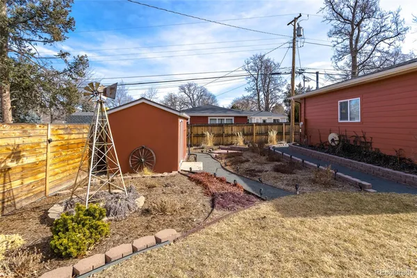 a backyard of a house
