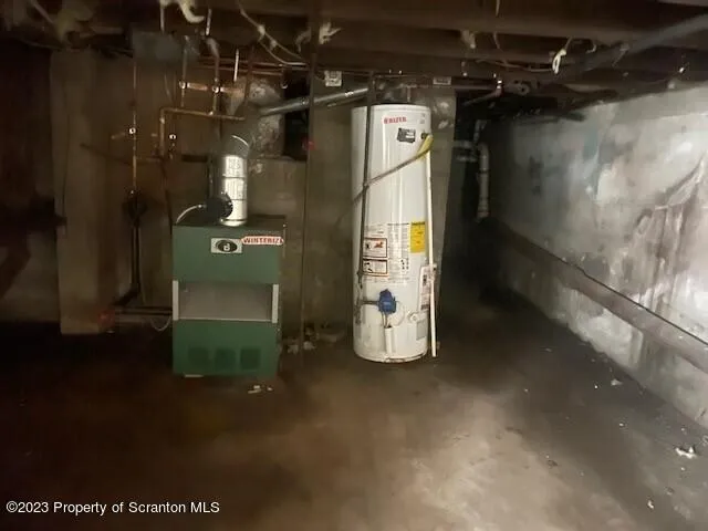 a view of water heater room