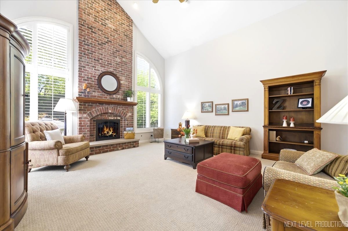 1914 North Ridge Avenue Arlington Heights, IL 60004 - Photo 10 of 50 a living room with furniture and a fireplace