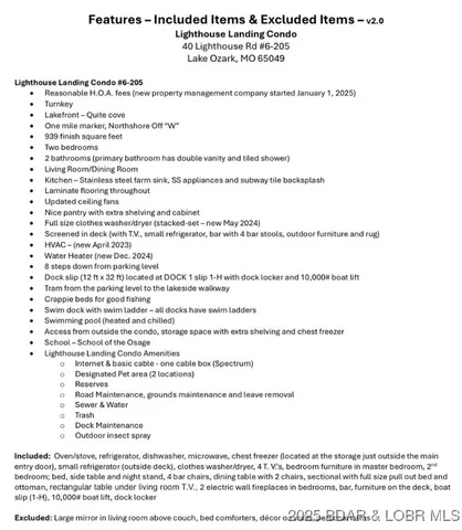 $285,000 | 40 Lighthouse Road, Unit 6205, Lake Ozark, MO 65049