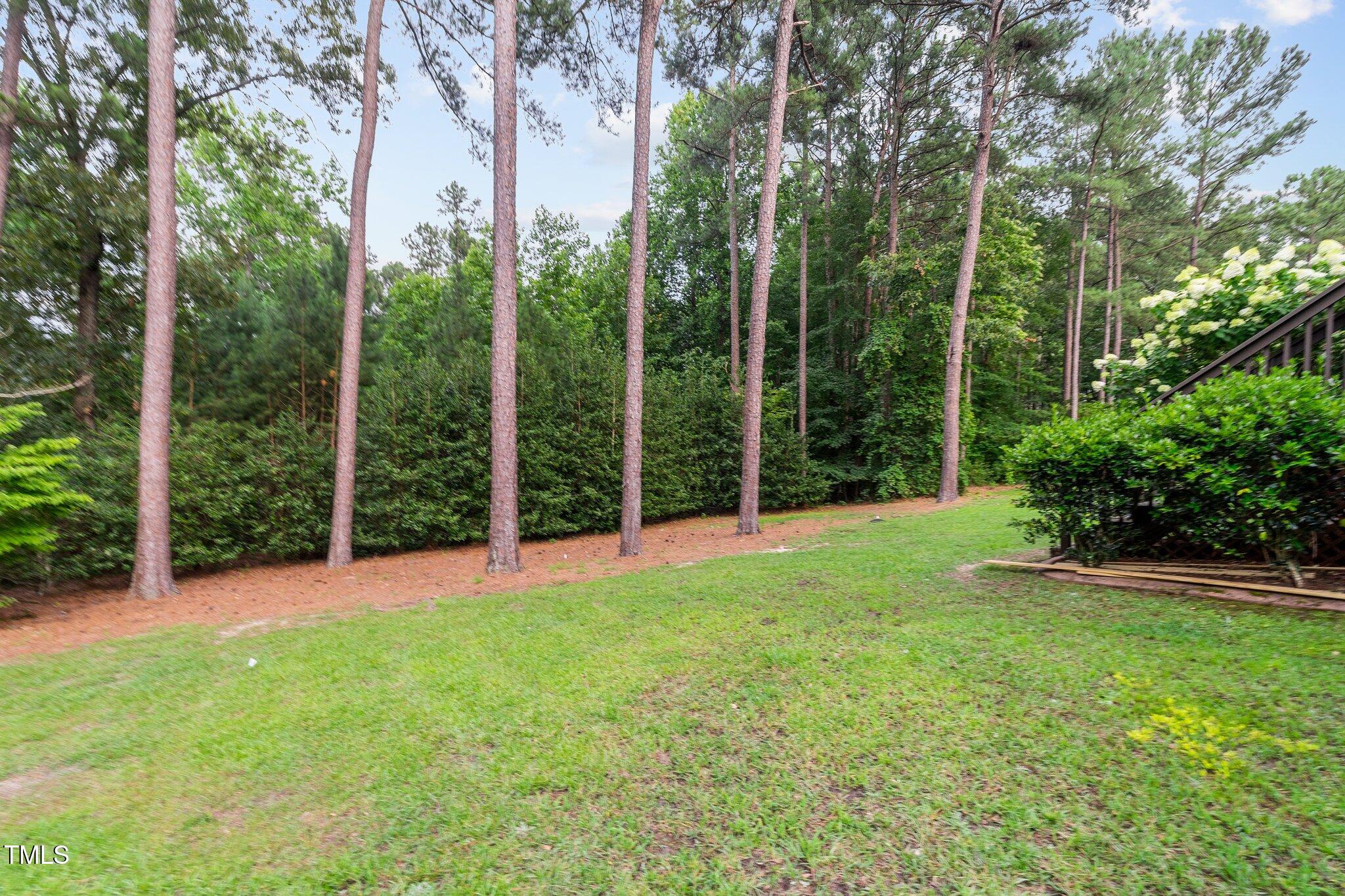 200 Heather Brook Circle Spring Lake, NC 28390 - Photo 34 of 36 a view of a backyard with a garden