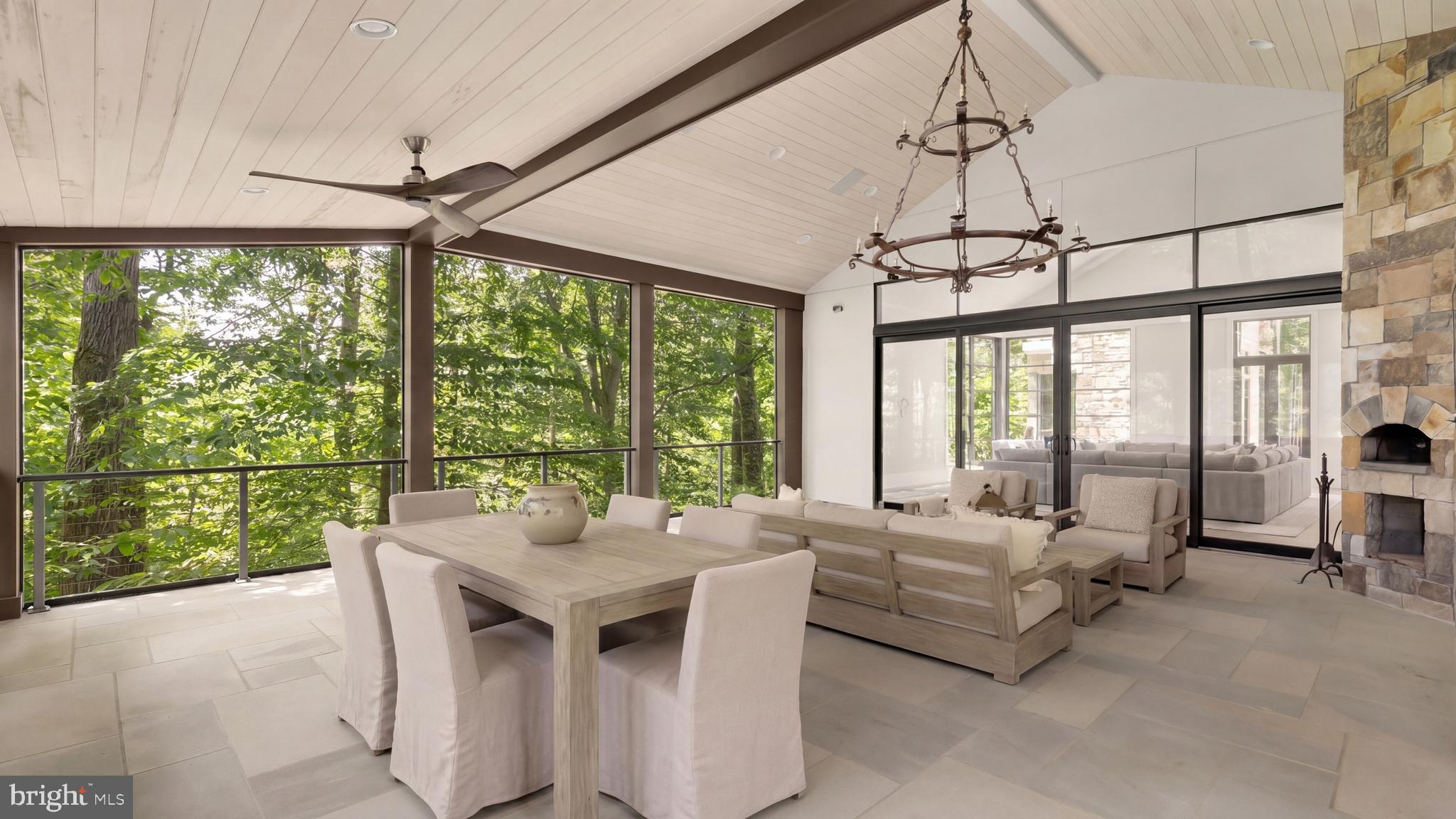 3 Bay Tree Lane Bethesda, MD 20816 - Photo 11 of 48 Enormous screened porch w/ parkland views