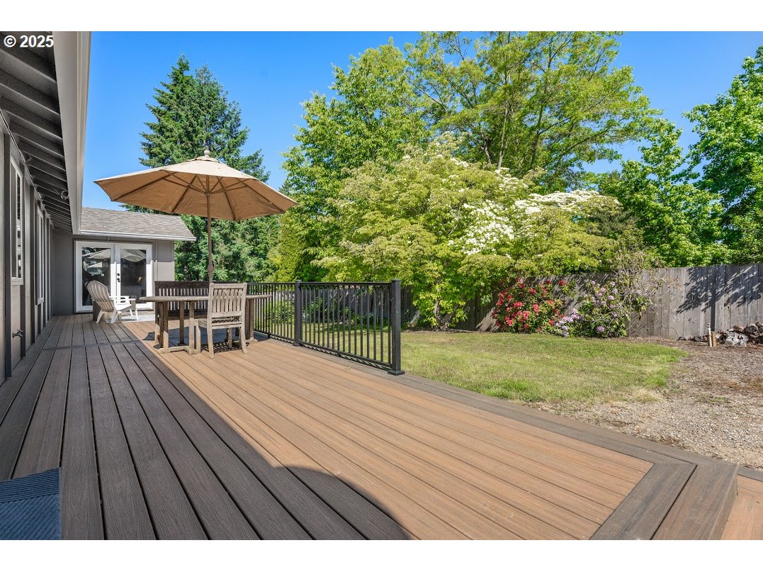 11595 Southwest Fairview Lane Tigard, OR 97223 - Photo 20 of 46 a view of a wooden floor and a yard