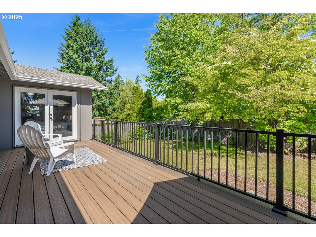 11595 Southwest Fairview Lane Tigard, OR 97223 - Photo 32 of 46 a view of balcony with wooden floor and seating space