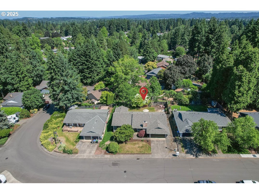 11595 Southwest Fairview Lane Tigard, OR 97223 - Photo 38 of 46 an aerial view of a house with a yard