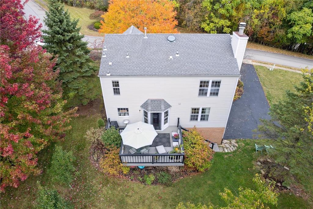 313 Timberlake Drive Venetia, PA 15367 - Photo 43 of 49 an aerial view of a house with table and chairs in a patio