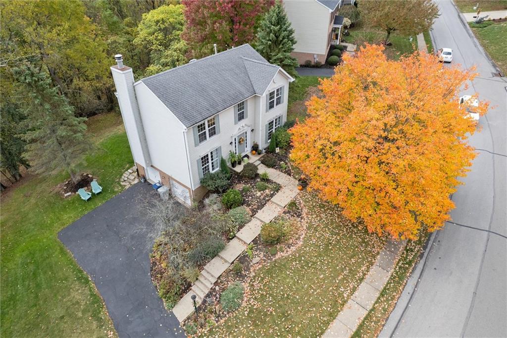 313 Timberlake Drive Venetia, PA 15367 - Photo 45 of 49 an aerial view of house with yard and mountain view in back