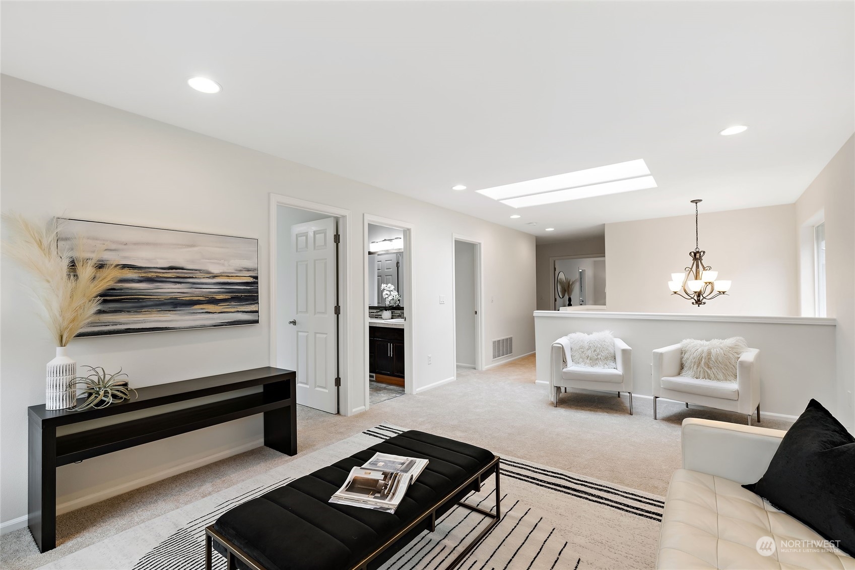 1700 235th Place Southwest Bothell, WA 98021 - Photo 20 of 36 a living room with furniture and a wooden floor