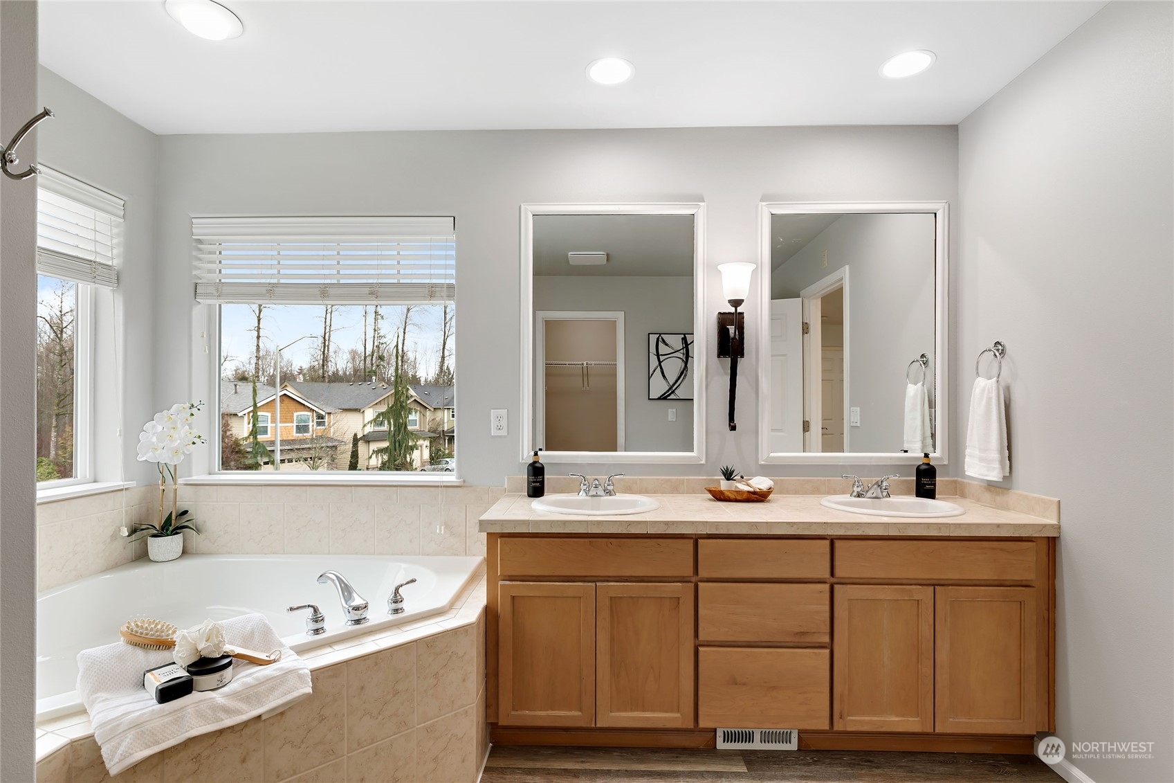 1700 235th Place Southwest Bothell, WA 98021 - Photo 32 of 36 a bathroom with a sink double vanity