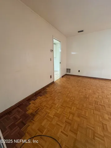 a view of an empty room