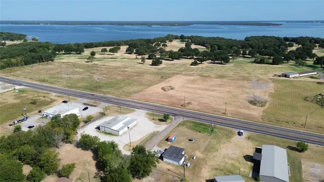 a view of a pool with an outdoor space