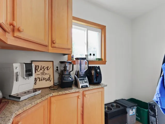 a view of a storage and utility room