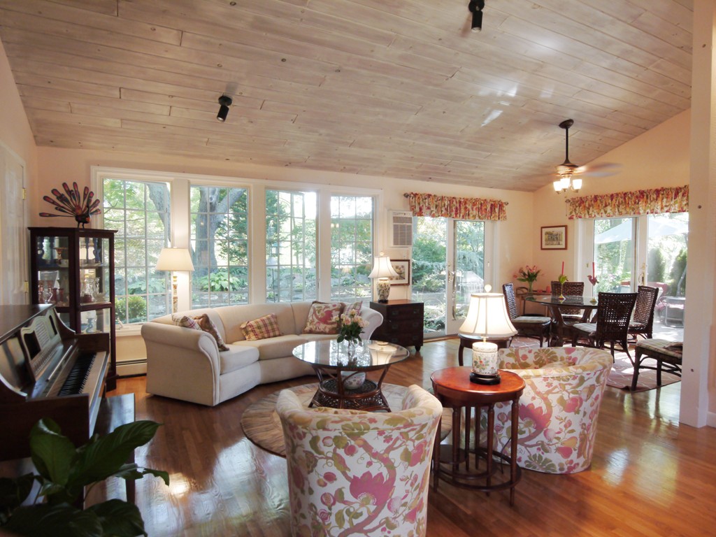 53 Overlook Road Marblehead, MA 01945 - Photo 3 of 24 a living room with lots of furniture wooden floor and a large window
