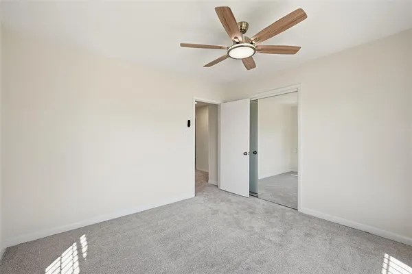 a view of an empty room