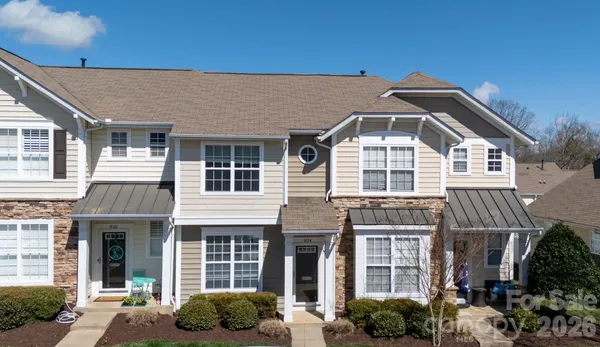 a front view of a house with balcony