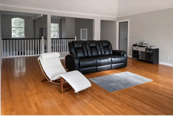 a room with gym equipment