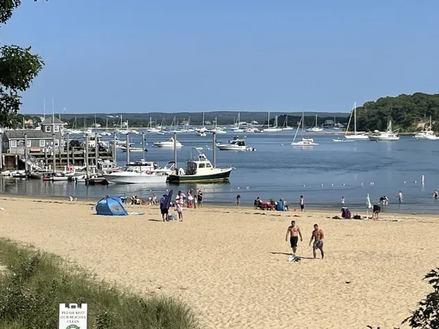 a view of a lake with outdoor space