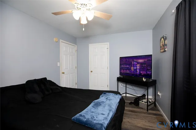 a view of balcony with wooden floor and fence