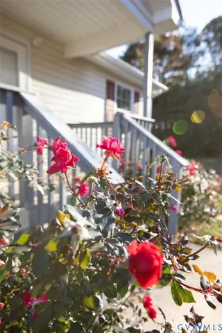 a kitchen with a refrigerator and a stove top oven