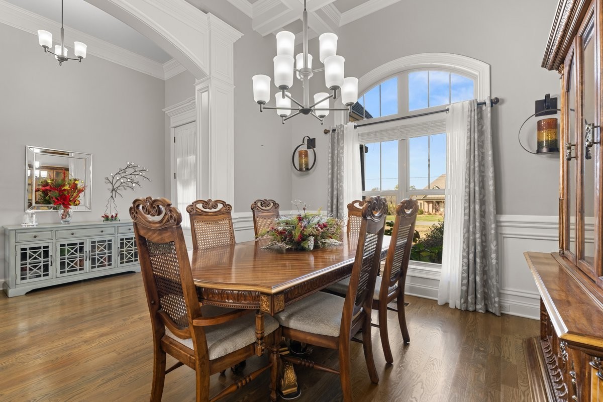 70 Cherokee Dock Road Lebanon, TN 37087 - Photo 5 of 48 a view of a dining room with furniture and wooden floor