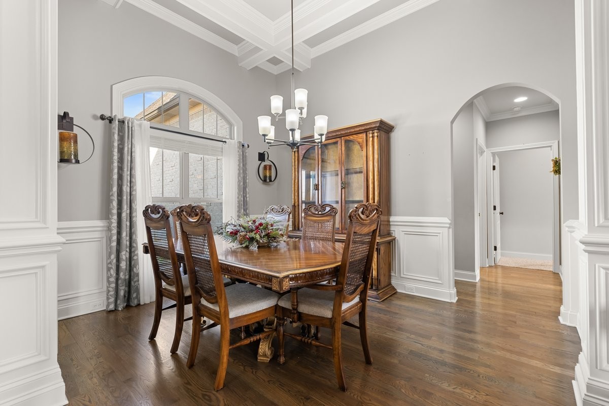 70 Cherokee Dock Road Lebanon, TN 37087 - Photo 9 of 48 a view of a dining room with furniture and a chandelier