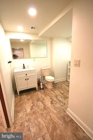 a view of a indoor garage