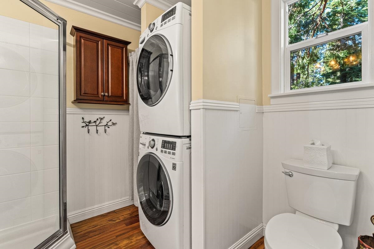 4465 North Ridge Road Carnelian Bay, CA 96140 - Photo 13 of 28 a utility room with dryer and washer