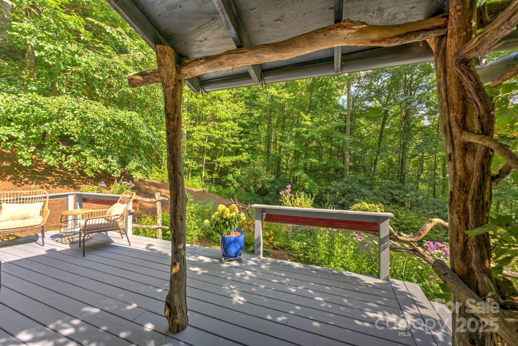 48 Black Oak Forest Road Fairview, NC 28730 - Photo 10 of 48 a view of porch with wooden floor