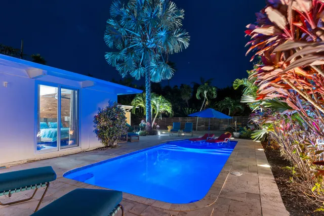 a outdoor view with a sitting space