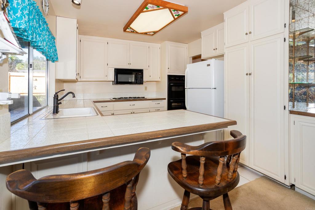 4427 Trieste Drive Carlsbad, CA 92010 - Photo 9 of 24 a kitchen with stainless steel appliances a sink and a refrigerator