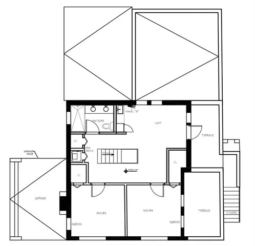 a picture of a bathroom with mirror