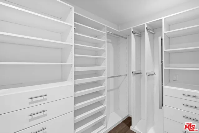 a view of a building with a large window