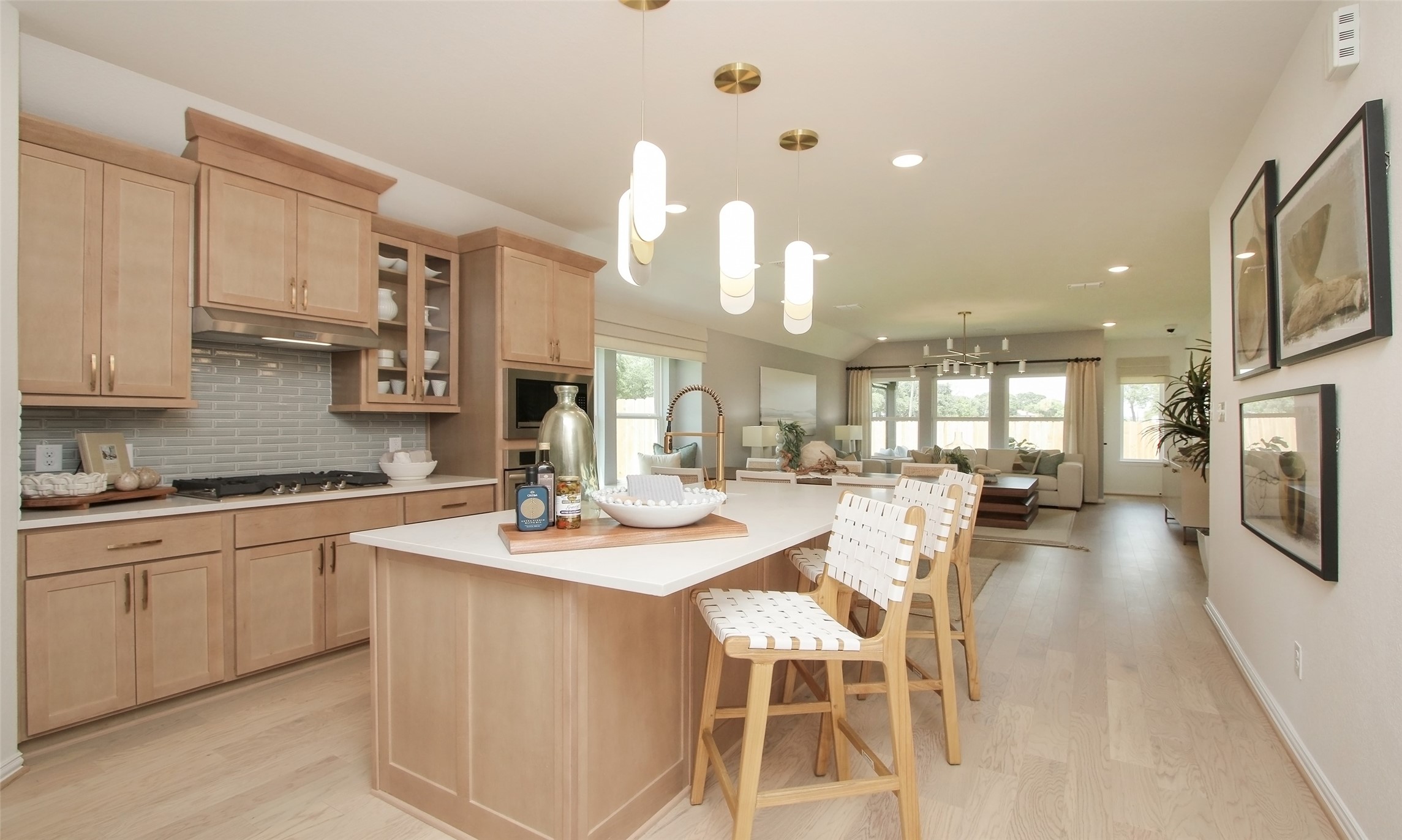 2726 Alexis Street Seabrook, TX 77586 - Photo 4 of 31 a large kitchen with a large counter top appliances and cabinets
