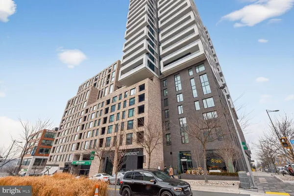 a front view of a building