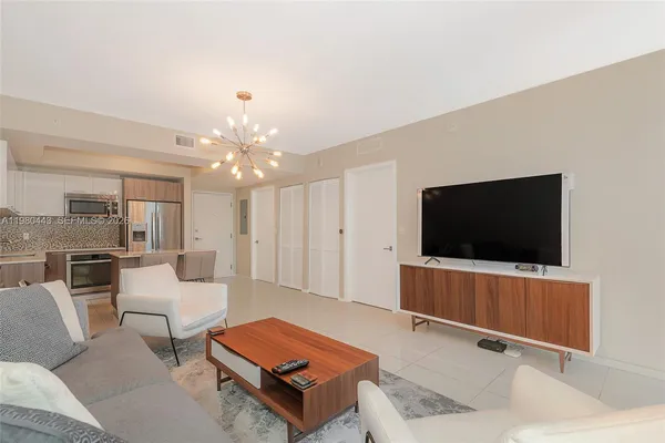 a view of a balcony with wooden fence